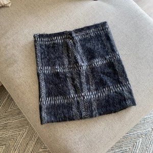 Forever 21 Fuzzy Winter Skirt - Plaid